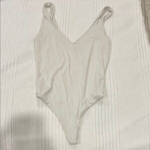 Wilfred Cream V-Neck bodysuit